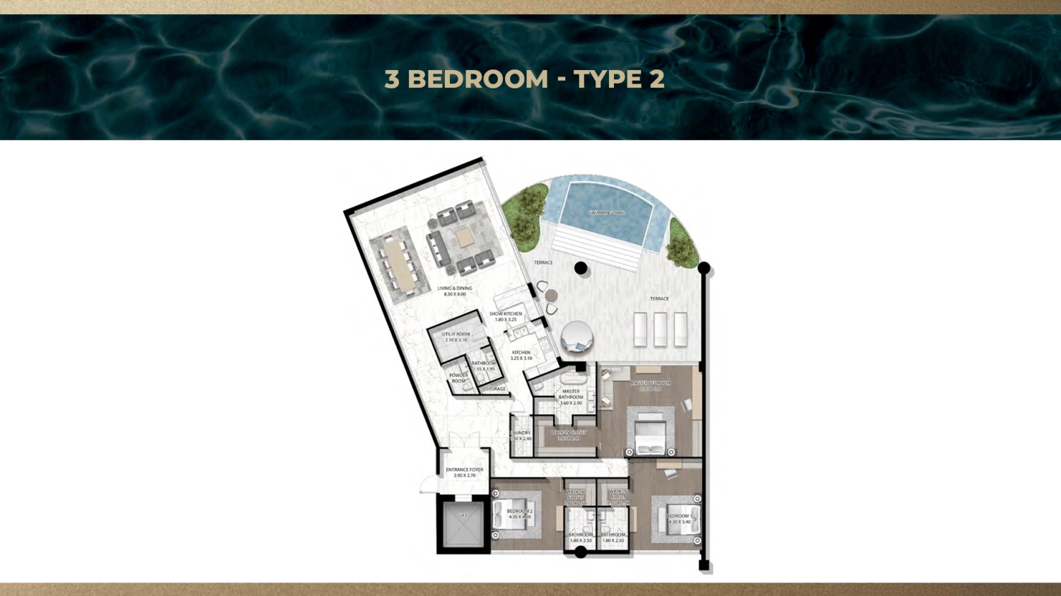 3 BR - Type A